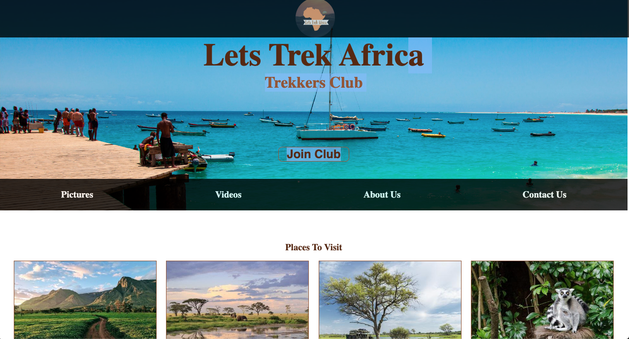 picture of let's trek Africa site